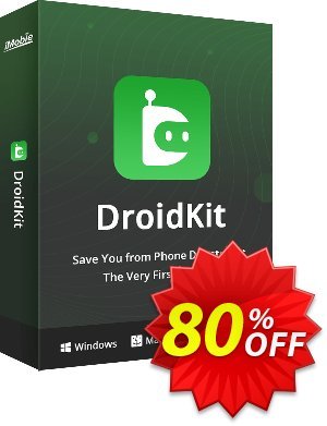 DroidKit - Full Toolkit (1-Year) 優惠券，折扣碼 60% OFF DroidKit for Windows - Full Toolkit (1-Year), verified，促銷代碼: Super discount code of DroidKit for Windows - Full Toolkit (1-Year), tested & approved