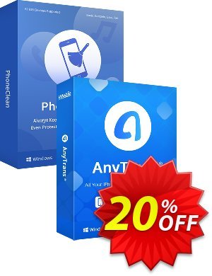 PhoneClean + AnyTrans Personal Bundle for Windows 프로모션 코드 PhoneClean + AnyTrans Personal Bundle for Windows Wondrous sales code 2022 프로모션: Wondrous sales code of PhoneClean + AnyTrans Personal Bundle for Windows 2022