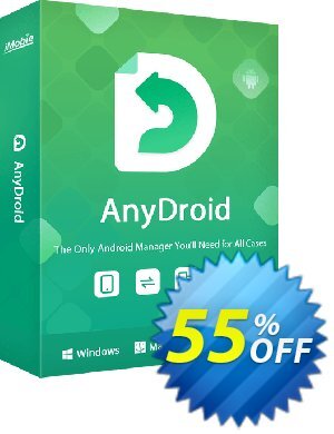 iMobie AnyDroid Lifetime License Coupon, discount 46% OFF AnyDroid Lifetime License, verified. Promotion: Super discount code of AnyDroid Lifetime License, tested & approved