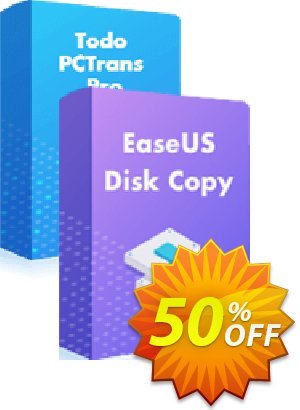 Bundle: EaseUS Disk Copy Pro + PCTrans Pro Lifetime Coupon discount 60% OFF Bundle: EaseUS Disk Copy Pro + PCTrans Pro Lifetime, verified