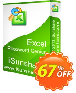 iSunshare Excel Password Genius discount coupon iSunshare discount (47025) - iSunshare discount coupons