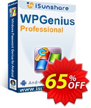 iSunshare WPGenius Professional offering discount iSunshare WPGenius discount (47025). Promotion: iSunshare WPGenius Pro