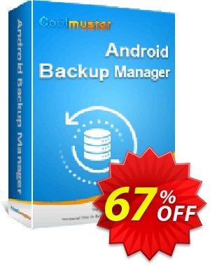 Coolmuster Android Backup Manager - 1 Year License 優惠券，折扣碼 67% OFF Coolmuster Android Backup Manager - 1 Year License, verified，促銷代碼: Special discounts code of Coolmuster Android Backup Manager - 1 Year License, tested & approved