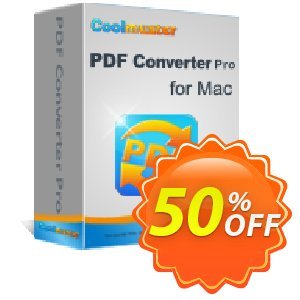 Coolmuster PDF Converter Pro for Mac Coupon, discount affiliate discount. Promotion: 