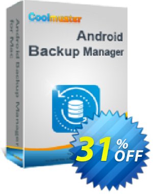 Coolmuster Android Backup Manager for Mac割引コード・Aff promotion キャンペーン:Staggering offer code of Coolmuster Android Backup Manager for Mac - 1 Year License(1 PC) 2024