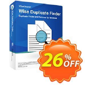 Wise Duplicate Finder 優惠券，折扣碼 26% OFF Wise Duplicate Finder, verified，促銷代碼: Fearsome discounts code of Wise Duplicate Finder, tested & approved