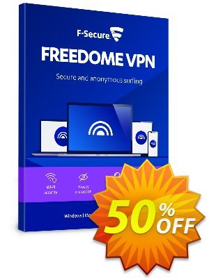 F-Secure FREEDOME VPN discount coupon 50% OFF F-Secure FREEDOME VPN, verified - Imposing offer code of F-Secure FREEDOME VPN, tested & approved