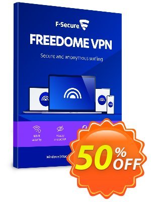 F-Secure FREEDOME VPN 7 devices discount coupon 50% OFF F-Secure FREEDOME VPN 7 devices, verified - Imposing offer code of F-Secure FREEDOME VPN 7 devices, tested & approved