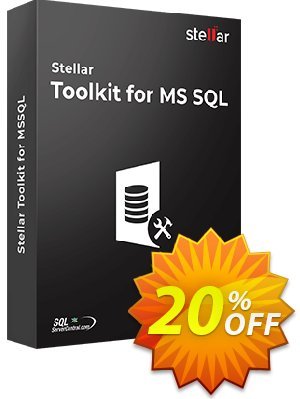 Stellar SQL Database Toolkit 優惠券，折扣碼 Stellar Toolkit for MSSQL dreaded discounts code 2022，促銷代碼: NVC Exclusive Coupon