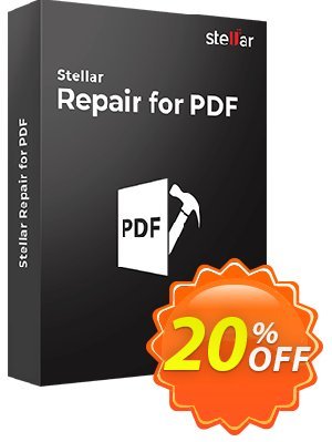 Stellar Repair for PDF Coupon, discount Stellar Repair for PDF awful promotions code 2022. Promotion: NVC Exclusive Coupon