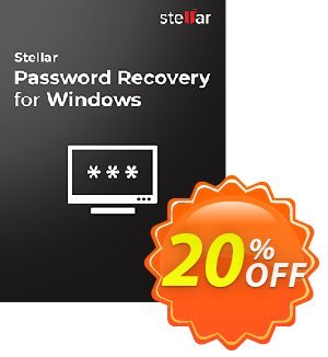 Stellar Password Recovery for Windows Technician discount coupon 20% OFF Stellar Password Recovery for Windows Technician, verified - Stirring discount code of Stellar Password Recovery for Windows Technician, tested & approved