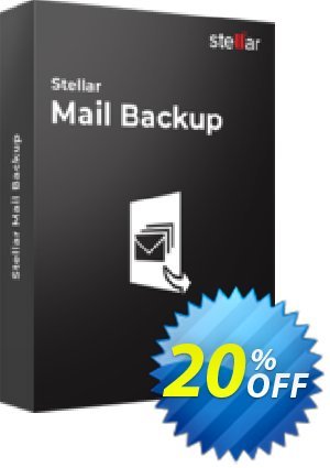 Stellar Mail Backup Coupon, discount Stellar Mail Backup [1 Year Subscription] wondrous promotions code 2024. Promotion: NVC Exclusive Coupon