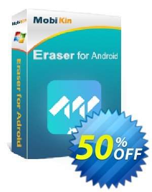 MobiKin Eraser for Android - 1 Year, 16-20PCs License Coupon, discount 50% OFF. Promotion: 