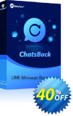 iMyFone ChatsBack for LINE 1-Month Plan 優惠券，折扣碼 40% OFF iMyFone ChatsBack for LINE 1-Month Plan, verified，促銷代碼: Awful offer code of iMyFone ChatsBack for LINE 1-Month Plan, tested & approved