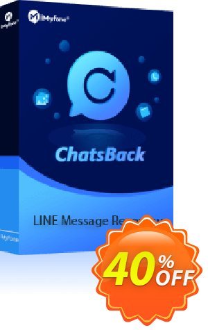 iMyFone ChatsBack for LINE Lifetime Plan Coupon discount 40% OFF iMyFone ChatsBack for LINE Lifetime Plan, verified