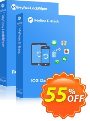 Bundle: iMyFone D-Back + LockWiper Coupon, discount 55% OFF Bundle: iMyFone D-Back + LockWiper, verified. Promotion: Awful offer code of Bundle: iMyFone D-Back + LockWiper, tested & approved