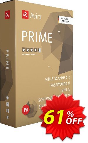 Avira Prime 3 years 優惠券，折扣碼 61% OFF Avira Prime 3 years, verified，促銷代碼: Fearsome promotions code of Avira Prime 3 years, tested & approved