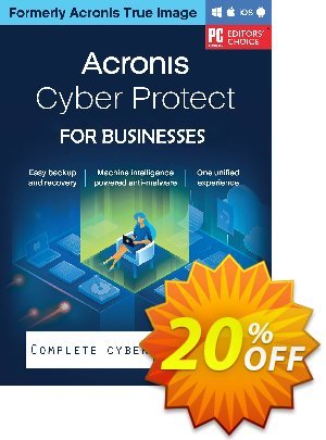 Acronis Cyber Protect For Businesses Coupon, discount 20% OFF Acronis Cyber Protect For businesses, verified. Promotion: Super sales code of Acronis Cyber Protect For businesses, tested & approved