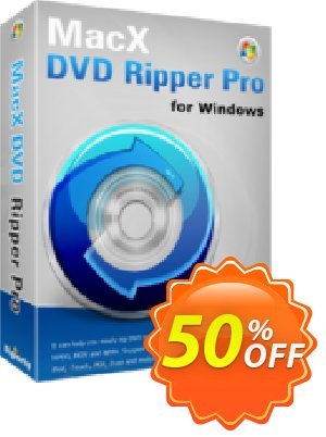 MacX DVD Ripper Pro for Windows PREMIUM 優惠券，折扣碼 50% OFF MacX DVD Ripper Pro for Windows PREMIUM, verified，促銷代碼: Stunning offer code of MacX DVD Ripper Pro for Windows PREMIUM, tested & approved