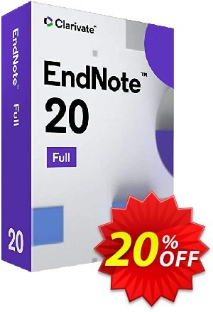 Endnote Upgrade License Coupon, discount 20% OFF Endnote Upgrade License, verified. Promotion: Staggering discount code of Endnote Upgrade License, tested & approved