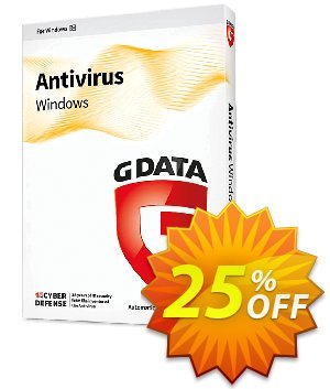 GDATA  Antivirus offering discount 25% OFF GDATA  Antivirus, verified. Promotion: Excellent discount code of GDATA  Antivirus, tested & approved