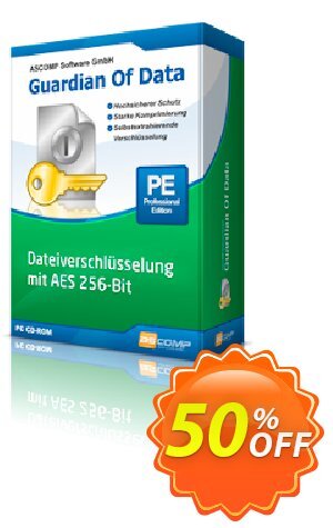 ASCOMP Guardian Of Data PRO discount Guardian Of Data full version now only $9.95 - pay once and use forever.