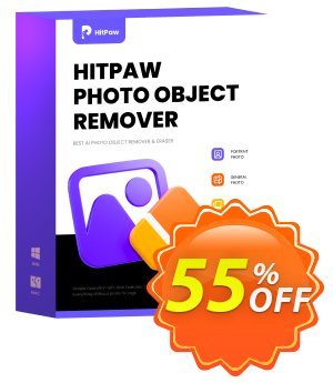 HitPaw Photo Object Remover Coupon discount 55% OFF HitPaw Photo Object Remover, verified
