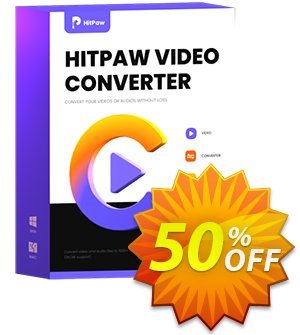 HitPaw Video Converter (1 Month) Coupon discount 50% OFF HitPaw Video Converter (1 Month), verified
