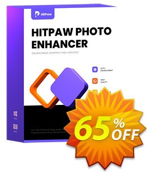 HitPaw Photo Enhancer Lifetime 優惠券，折扣碼 65% OFF HitPaw Photo Enhancer Lifetime, verified，促銷代碼: Impressive deals code of HitPaw Photo Enhancer Lifetime, tested & approved