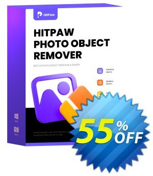 HitPaw Photo Object Remover (1 Year) Coupon discount 55% OFF HitPaw Photo Object Remover (1 Year), verified