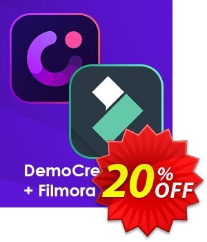 Bundle: Wondershare DemoCreator + Filmora Coupon, discount 20% OFF Bundle: Wondershare DemoCreator + Filmora, verified. Promotion: Wondrous discounts code of Bundle: Wondershare DemoCreator + Filmora, tested & approved