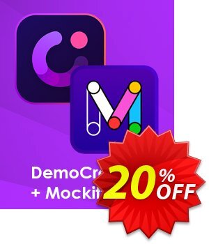 Bundle: Wondershare DemoCreator + Mockitt Coupon discount 20% OFF Bundle: Wondershare DemoCreator + Mockitt, verified