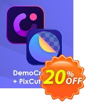 Bundle: Wondershare DemoCreator + PixCut Coupon discount 20% OFF Bundle: Wondershare DemoCreator + PixCut, verified