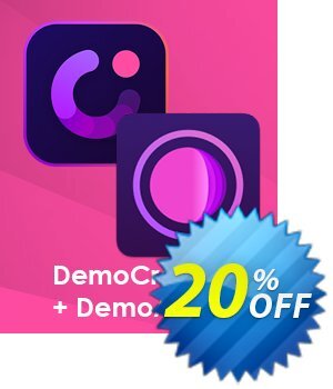 Bundle: Wondershare DemoCreator + DemoAir产品交易 20% OFF Bundle: Wondershare DemoCreator + DemoAir, verified