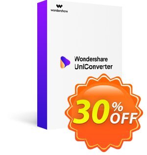 Wondershare UniConverter优惠 38% OFF Wondershare UniConverter, verified