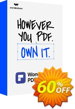 PDFelement 8 PRO for Mac (Perpetual) Coupon, discount Back to School-30% OFF PDF editing tool. Promotion: stirring promo code of Wondershare PDFelement 7 Pro for Mac 2022
