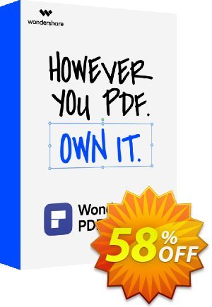Wondershare PDFelement PRO discount coupon 58% OFF Wondershare PDFelement PRO, verified - Wondrous discounts code of Wondershare PDFelement PRO, tested & approved