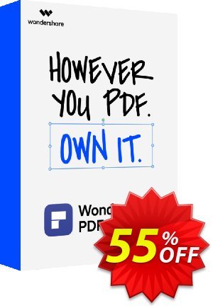 Wondershare PDFelement 10 for Mac Coupon discount 55% OFF Wondershare PDFelement 10 for Mac, verified