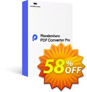 Wondershare PDF Converter PRO for Mac (Lifetime) Coupon, discount Back to School-30% OFF PDF editing tool. Promotion: 