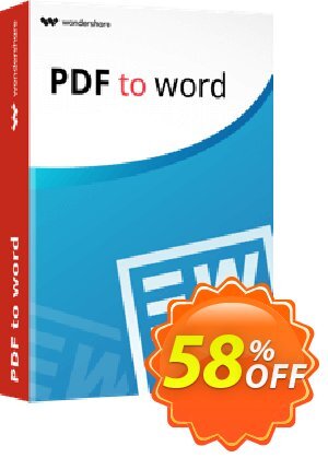 Wondershare PDF to Word Converter for Mac Coupon discount Winter Sale 30% Off For PDF Software