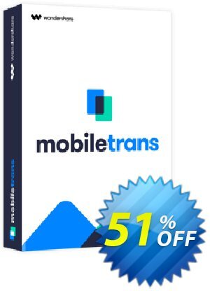 Wondershare MobileTrans for Mac  (Full Features) Coupon, discount 51% OFF Wondershare MobileTrans for Mac (Special Price), verified. Promotion: Wondrous discounts code of Wondershare MobileTrans for Mac (Special Price), tested & approved