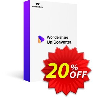 Wondershare UniConverter (2 Years) kode diskon 20% OFF Wondershare UniConverter (2 Years), verified Promosi: Wondrous discounts code of Wondershare UniConverter (2 Years), tested & approved