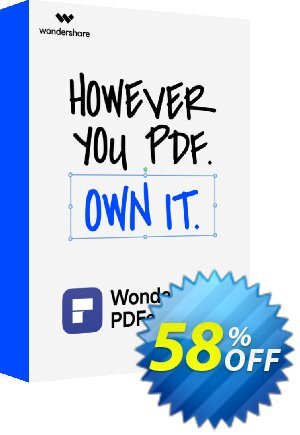 Wondershare PDFelement PRO (Perpetual License) 優惠券，折扣碼 58% OFF Wondershare PDFelement PRO (Perpetual License), verified，促銷代碼: Wondrous discounts code of Wondershare PDFelement PRO (Perpetual License), tested & approved