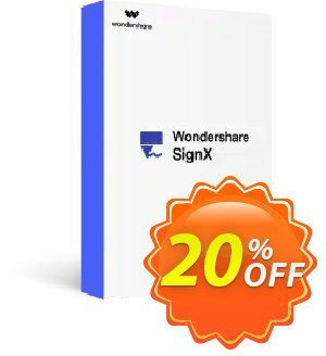 Wondershare SignX 프로모션 코드 Wondershare SignX staggering offer code 2024 프로모션: 30% Wondershare Software (8799)