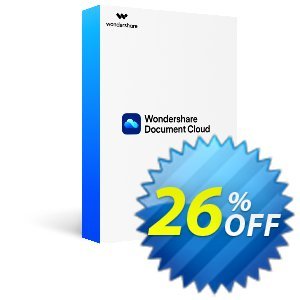 Wondershare Document Cloud Coupon discount 26% OFF Wondershare Document Cloud, verified