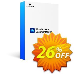 Wondershare Document Cloud Quarterly Coupon, discount 26% OFF Wondershare Document Cloud Quarterly, verified. Promotion: Wondrous discounts code of Wondershare Document Cloud Quarterly, tested & approved