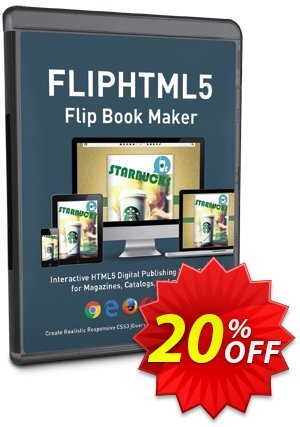 FlipHTML5 Pro 優惠券，折扣碼 A-PDF Coupon (9891)，促銷代碼: 20% IVS and A-PDF