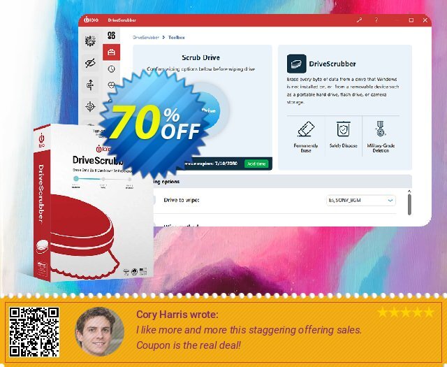 iolo DriveScrubber dahsyat penawaran deals Screenshot