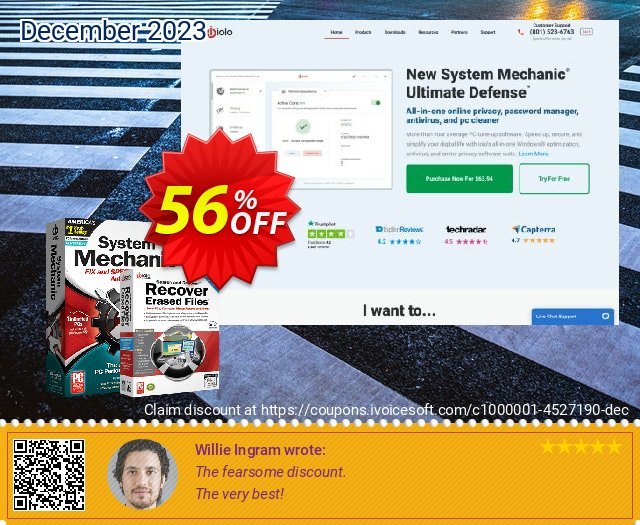 System Mechanic + Search and Recover Bundle discount 56% OFF, 2022 Egg Day offering sales. Save on Bundle Offer!