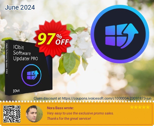 IObit Software Updater 6 PRO discount 97% OFF, 2024 Resurrection Sunday offering sales. 66% OFF IObit Software Updater 5 PRO, verified